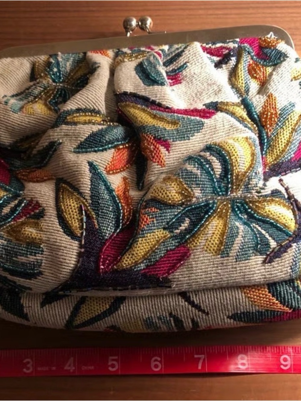 Zara Embroidered Floral Kiss-Lock Crossbody - Multicolor